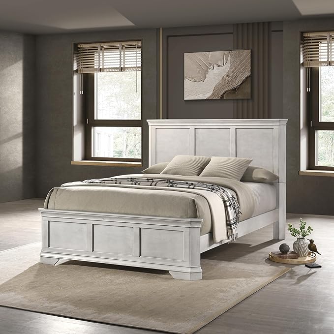 Roundhill Furniture Maderne Wood Panel Bed - Image 4