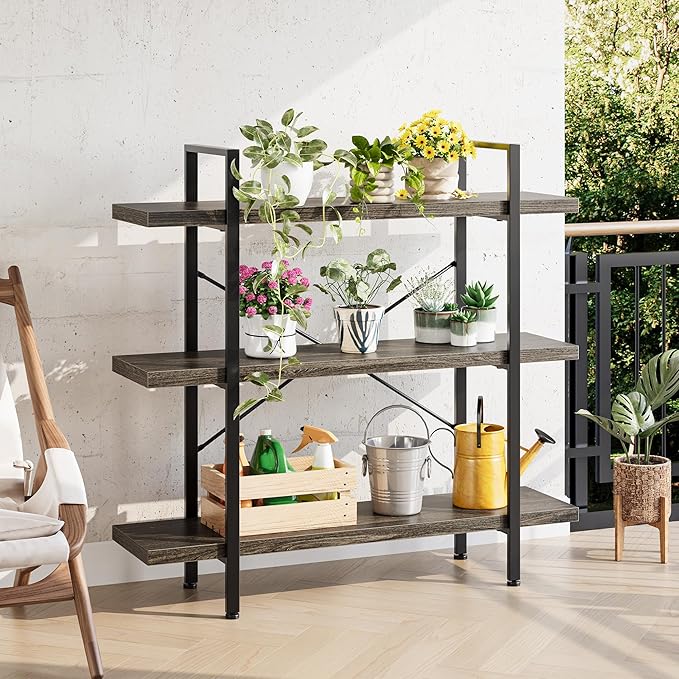 OtterOasis Heavy Duty 3-Tier Industrial Bookcase, 120lbs Shelf Capacity - Image 5