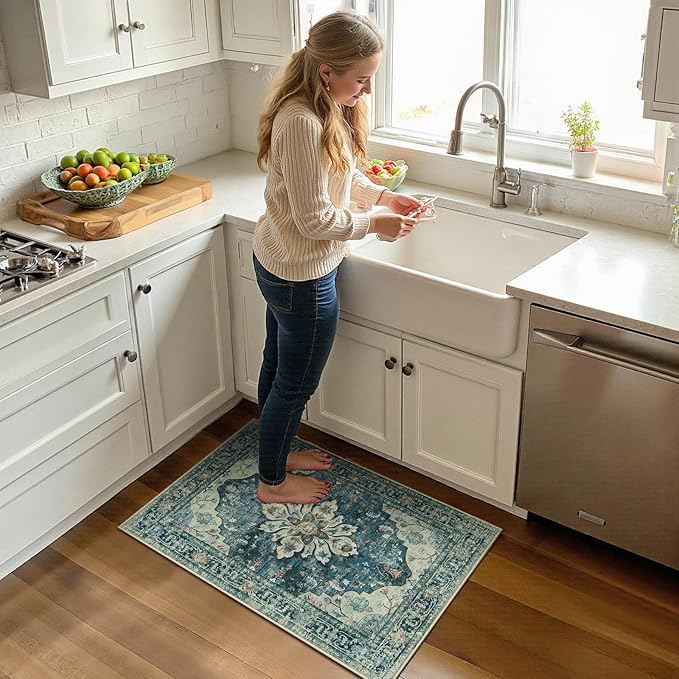 RELEANY Area Rugs 2'x3' Kitchen Rugs Entry Rug Small Rugs - Image 2