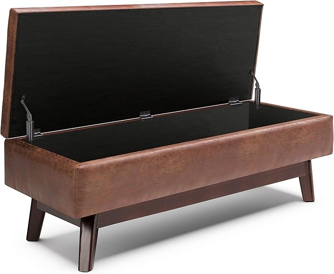 SIMPLIHOME Owen Rectangular Storage Ottoman - Image 4