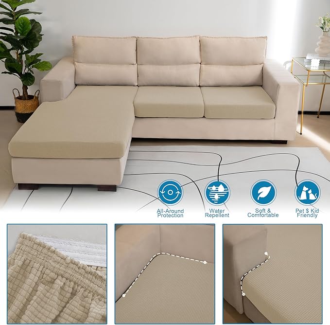Water Repellent Single Seat Cushion Cover, Replacement Chair/Sofa Cushion - Image 4