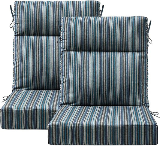 Unimatta Sunbrella Outdoor High Back Chair Cushion Seat Pads, 44 x 21 Inch by Unimatta
