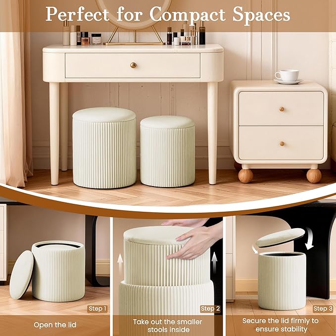 Vanity Stool Set of 2 - Image 8