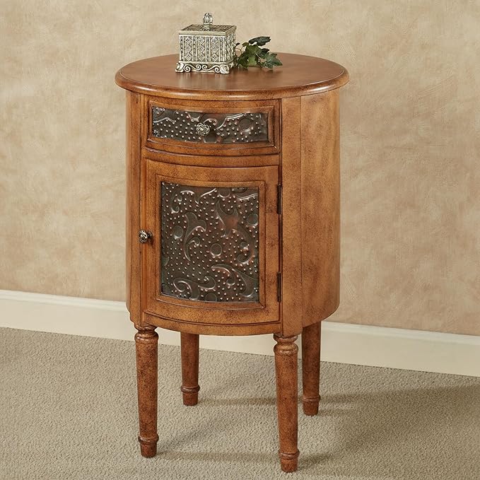 Lombardy Storage Accent Table | Traditional Style Vintage Furniture - Image 2