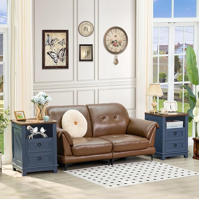 Farmhouse Coffee Table Set of 3, Furniture Set - Image 6