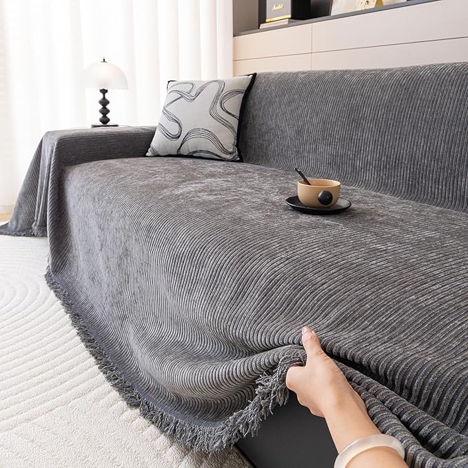 DREAMINGO Modern Minimalist Sofa Covers Washable Pet Furniture Protector Couch - Image 4