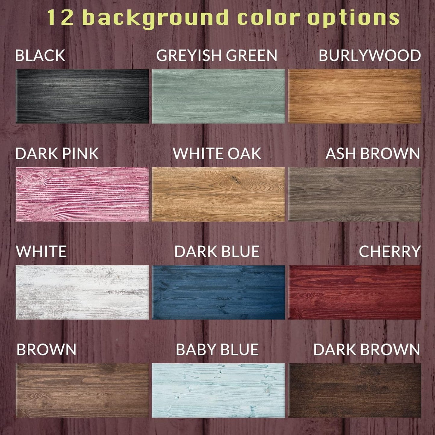 Custom Sign Personalized Wooden Signs for Home Customized Decorative Sign with Text for Wall Doors Bar Business Office Yard - 4 Size & 12 Board Colors Options