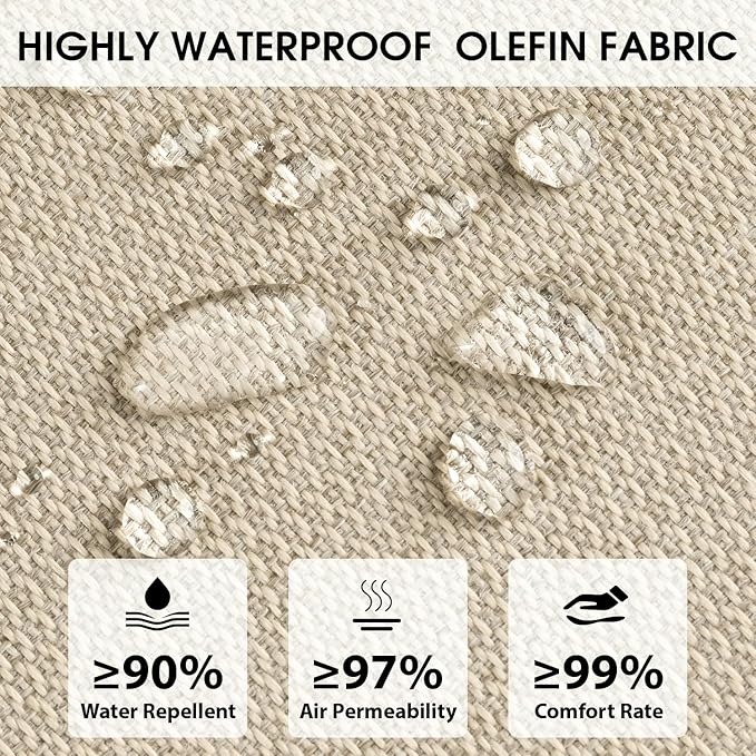 Rocking Chair Cushions with Pillow, Waterproof and Fade-Resistant Thicken - Image 3