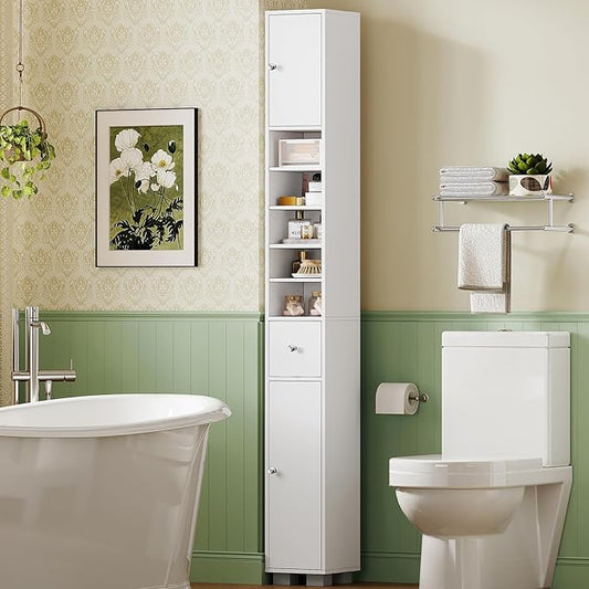 TEENFON Bathroom Cabinet, Narrow Bathroom Storage Cabinet by TEENFON