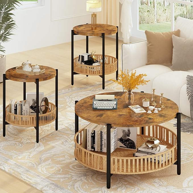 Lamerge 3 Pieces Coffee Table Set by LAMERGE-GROWWITHLOVE