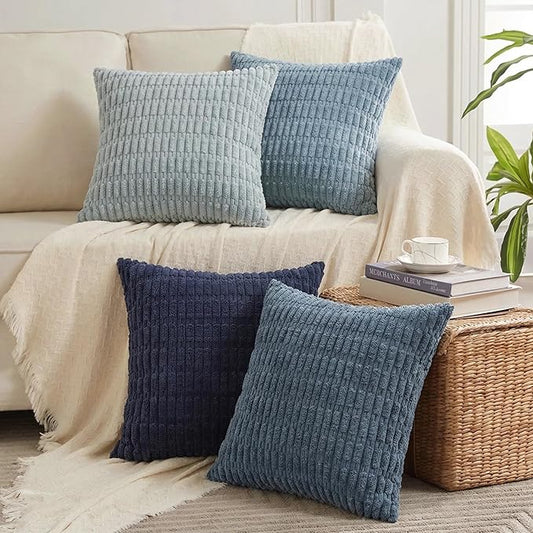Fancy Homi 4 Packs Decorative Throw Pillow Covers by Fancy+Homi