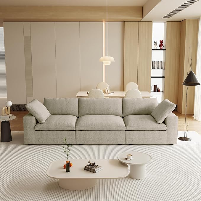 JACH 3-Seater Cloud Modular Sectional Couches, Convertible Couch, Cushion by JACH