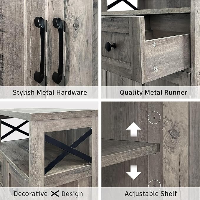Befrases Farmhouse Storage Cabinet - Image 7