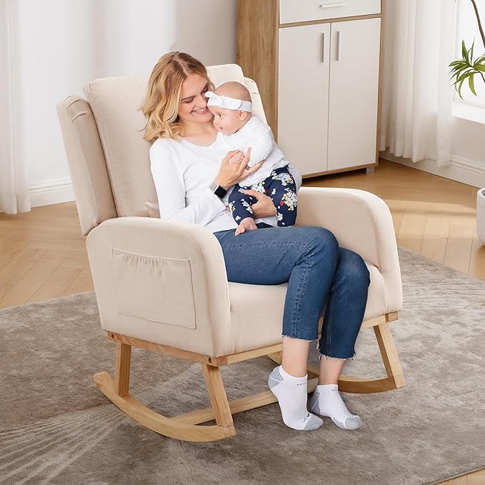 HCHAIRH Rocking Chair Nursery, Nursing Rocking Chairs - Image 8