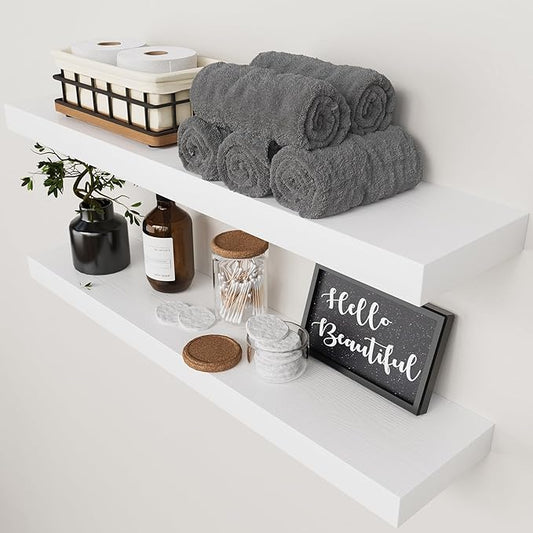 BAOBAB WORKSHOP Wood Floating Shelves by BAOBABWORKSHOP
