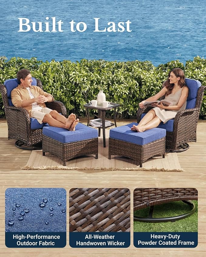 HILLGA Luxury High Back Patio Furniture Set - Image 6