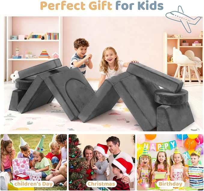12pcs Modular Kids Play Couch - Image 9