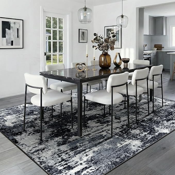 RELEANY Washable Area Rugs 5'x7' Non-Slip Modern Abstract Soft - Image 9