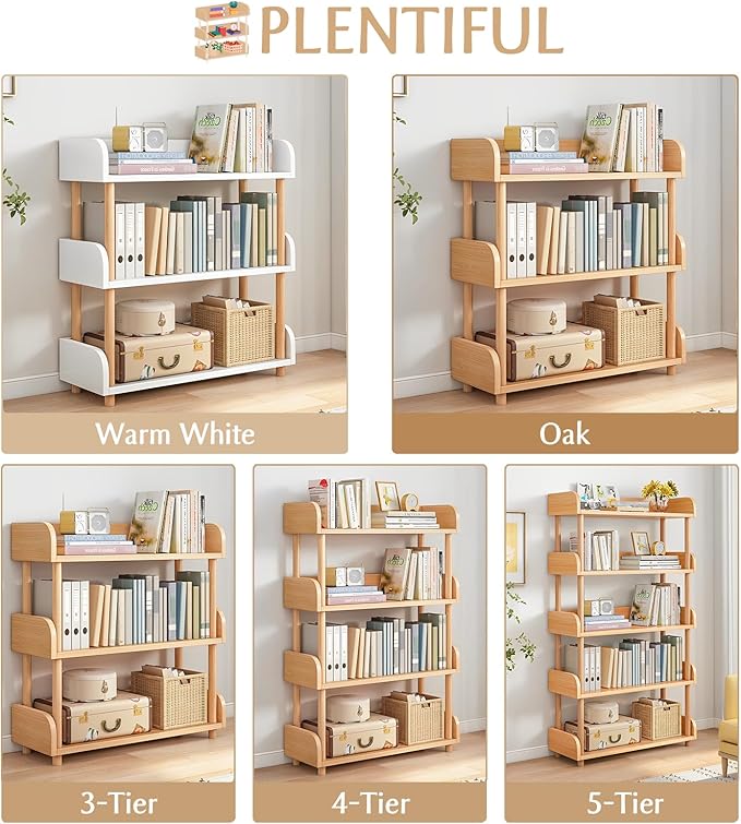 OSCHF 3-Tier Wooden Open Bookcase - Image 3