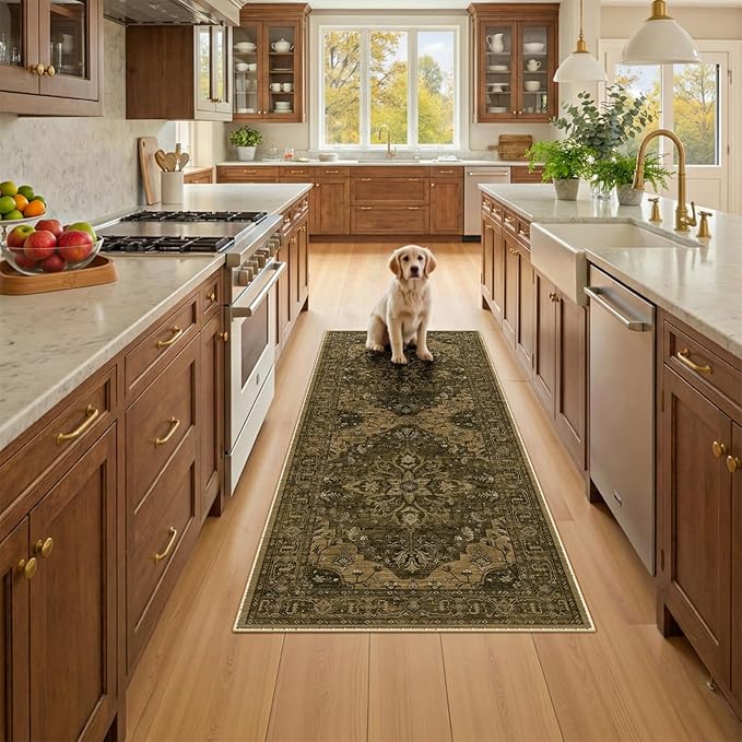 RELEANY Area Rugs 2'x6' Runner Rug Non Slip Washable - Image 2