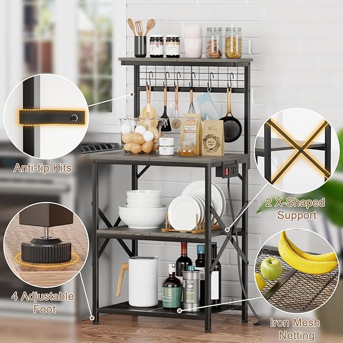 Furologee Kitchen Bakers Rack - Image 5