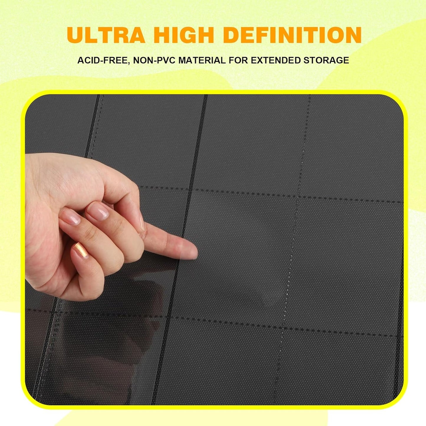 20-Pocket Card Binder, Trading Card Binder Holds 2000 Cards, Premium Zippered Trading Card Album Compatible with TCG, Game & Sports Cards (Soft Green)