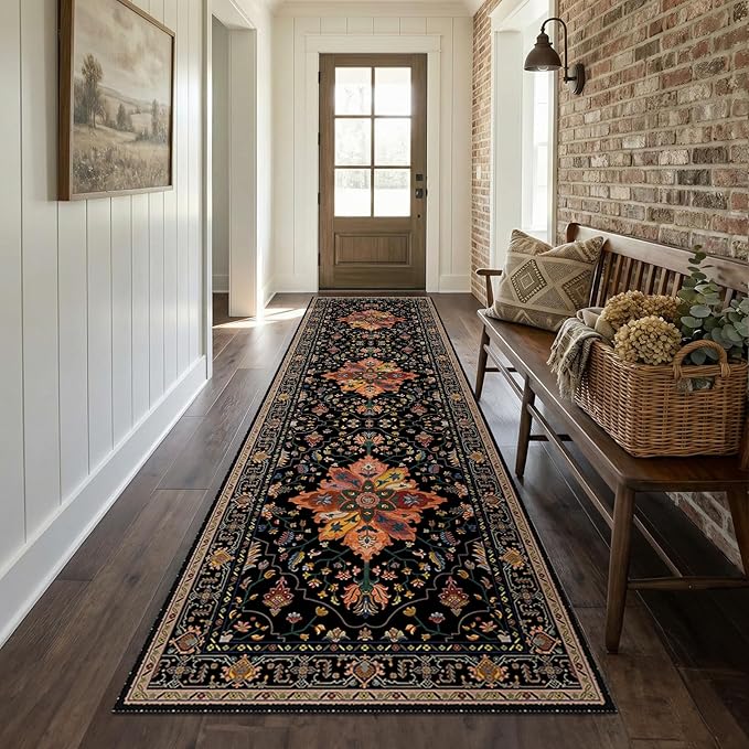 RELEANY Area Rugs 2'x8' Runner Rug Non Slip Washable - Image 2