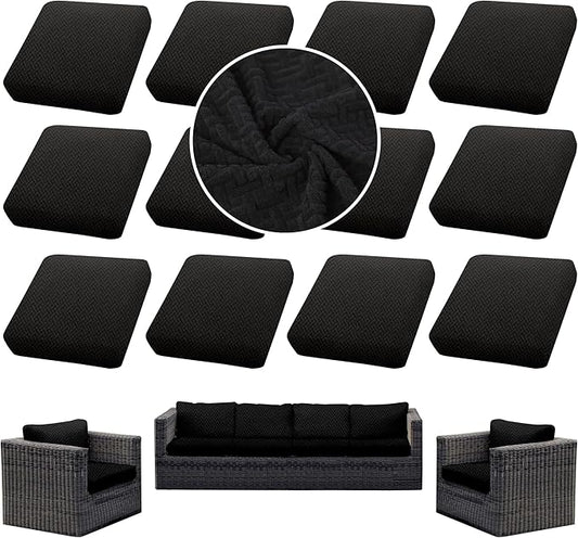 Outdoor Cushion Covers Set, Replacement by SUKAIKEQA