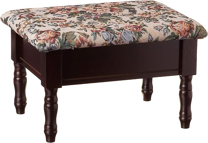 Frenchi Furniture Foot Stool, 15.8"D x 11.8"W x 9.8"H by Frenchi+Home+Furnishing