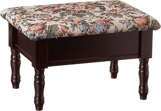 Frenchi Furniture Foot Stool, 15.8"D x 11.8"W x 9.8"H by Frenchi+Home+Furnishing