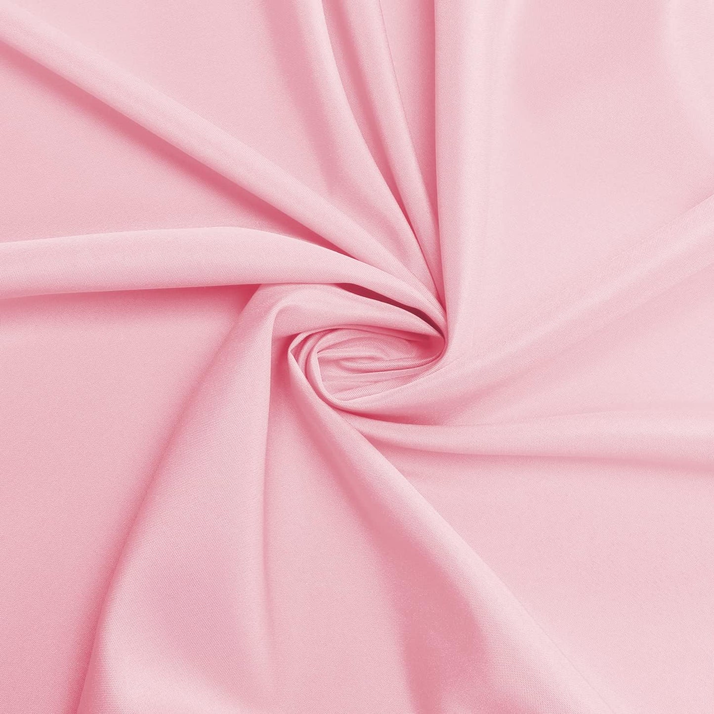 sancua Round Tablecloth - 108 Inch - Water Resistant Spill Proof Washable Polyester Table Cloth Decorative Fabric Table Cover for Dining Tables, Buffet Parties and Camping, Pink