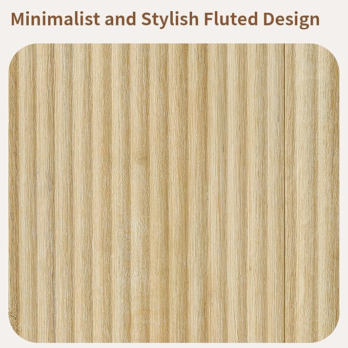 LKTART 64" Buffet Cabinet with Storage, Modern Fluted Accent Sideboard Media - Image 4