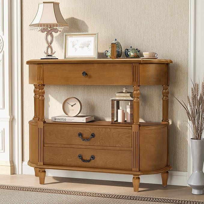 Retro Curved Console Table - Image 8