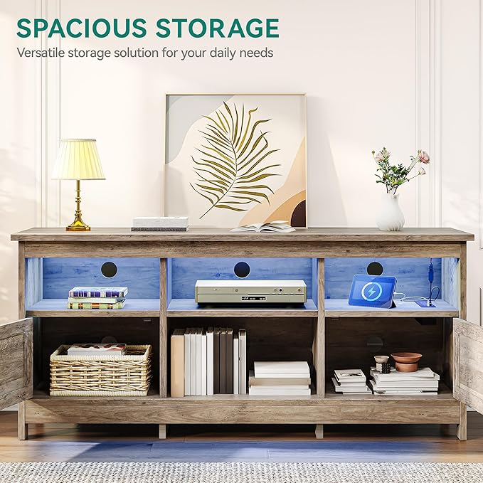 YITAHOME TV Stand for 65 Inch TVs, Entertainment Center - Image 4