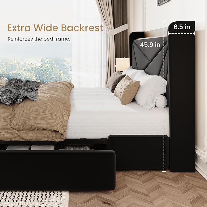 SHA CERLIN Full Size Bed Frame - Image 7