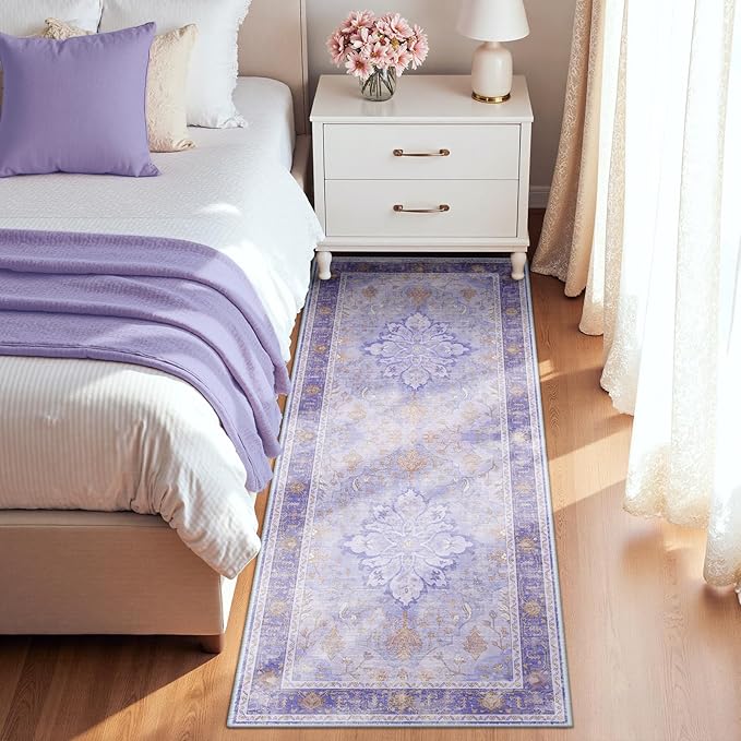 RELEANY Area Rugs 2'x6' Runner Rug Non Slip Washable - Image 2