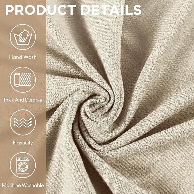 Peryiter 2 Pcs Sofa Covers Couch and Loveseat Covers Set Stretch Sofa Slipcover - Image 5