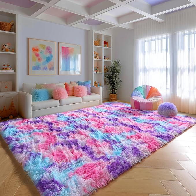 PAGISOFE Ultra Soft Rainbow Area Rugs - Image 4
