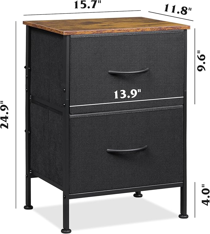 WLIVE Nightstand, Nightstand - Image 3