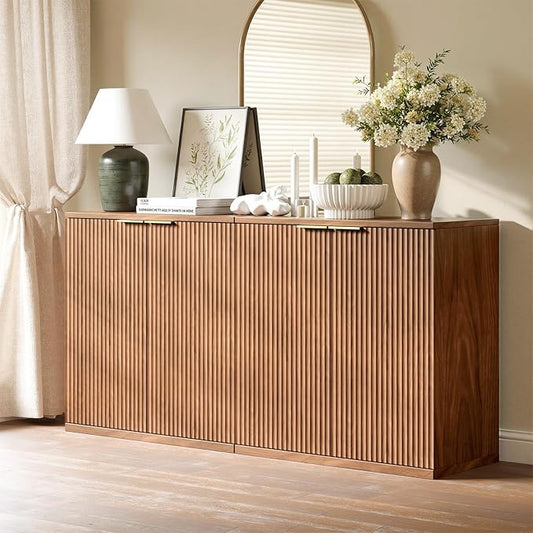 Evermagin 63" Walnut Buffet Cabinet by Evermagin
