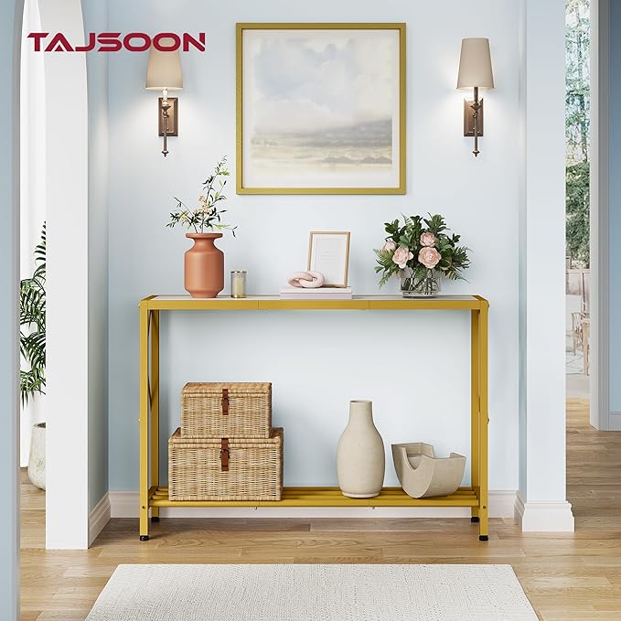 Tajsoon Entryway Table 41.8”, 2-Tier Entry Way Console Entrance Table, Narrow - Image 2