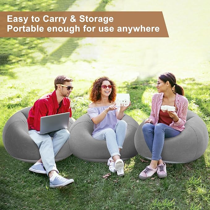 Realspring 6 9 12 Pcs Inflatable Bean Bag Chairs - Image 5