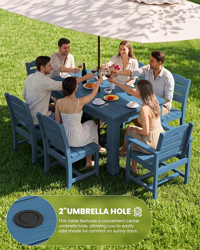 SERWALL HDPE Dining Set for 10 – 2 Tables, 8 Armless + 2 Armchairs. Includes 10 - Image 3