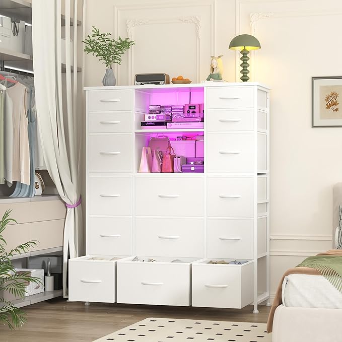 EnHomee 51" H White Dresser - Image 9