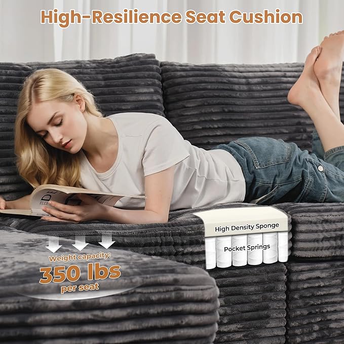 ovios 32.7 inches Ottoman Seat Module - Image 5