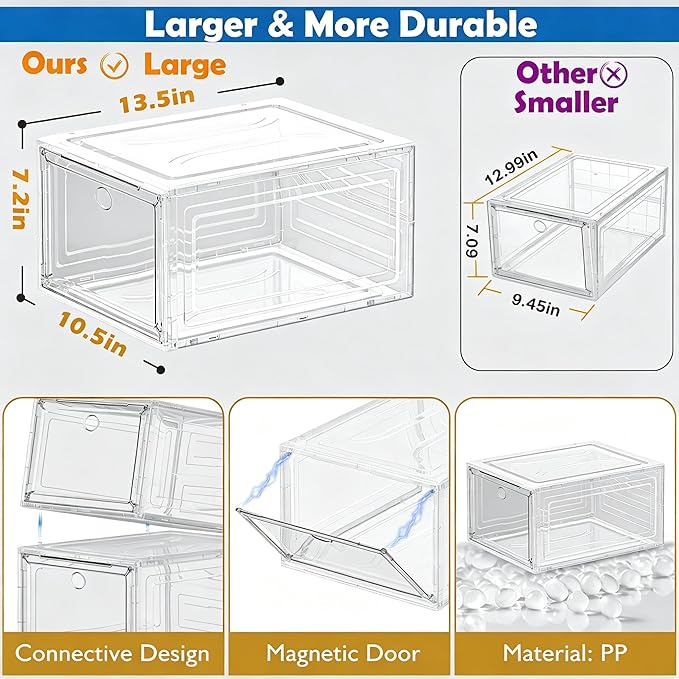 7 code Shoe Organizer, Collapsible Closet Storage Rack - Image 3