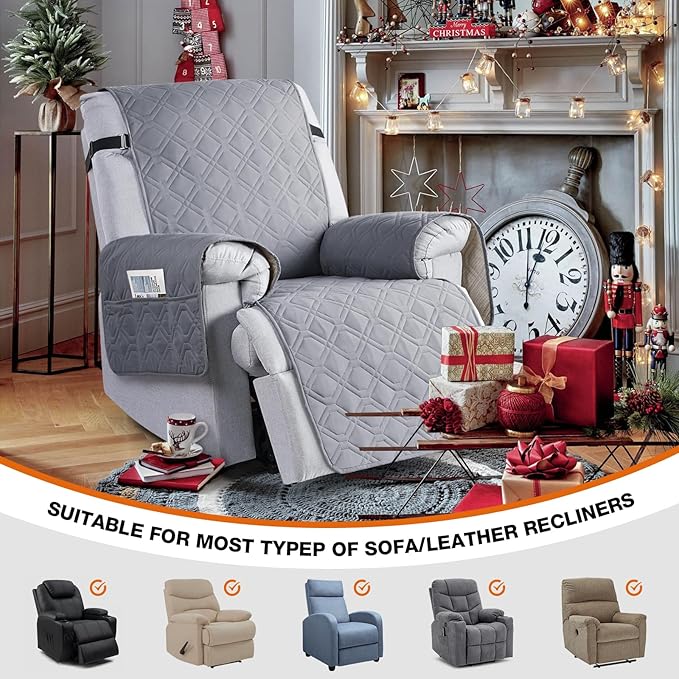 VANSOFY 100% Waterproof Recliner Chair Covers, Recliner Cover Non-Slip Dog - Image 4
