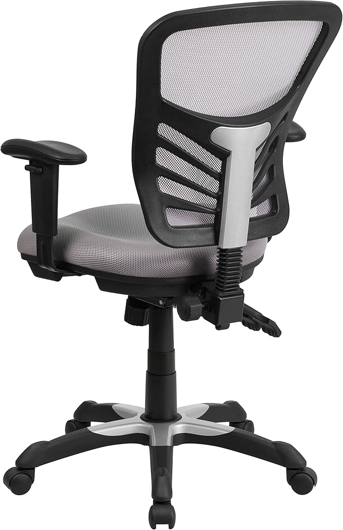 Flash Furniture Nicholas Mid-Back Swivel Office and Gaming Chair, Ergonomic - Image 5