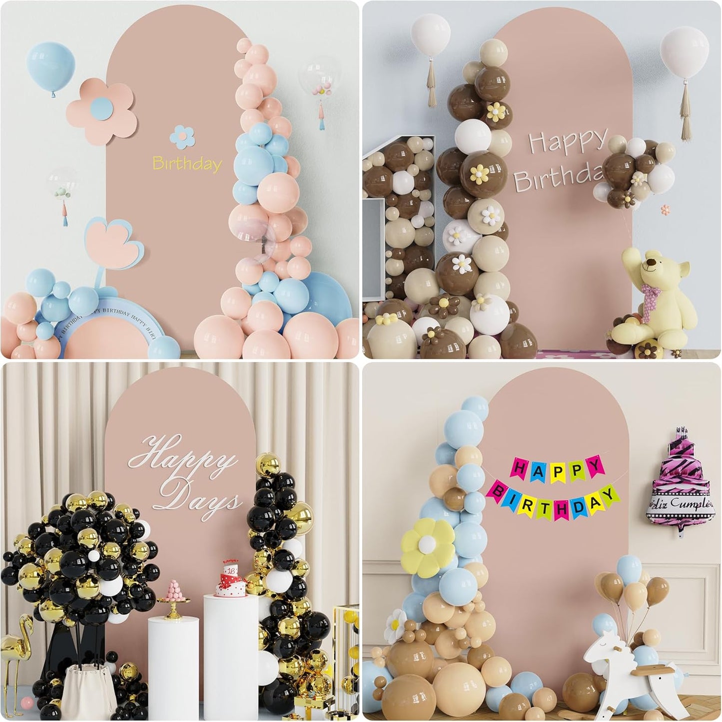 Wokceer 6 FT Wedding Arch Stand and Arch CoverMetal Arch Stand with Arch Stand Cover for Birthday Party Wedding Ceremony Bridal Baby Shower Event Decor, Nude Pink