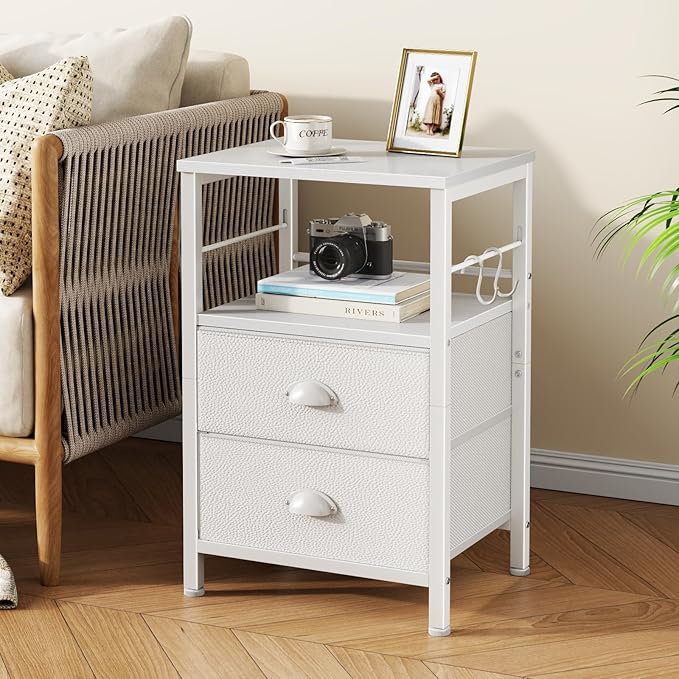 Furologee Nightstands Set of 2, End Table - Image 2